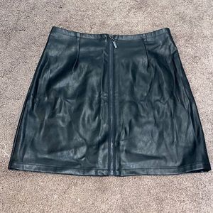 Women's leather skirt